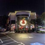 Commercial Christmas Lights, wreaths, business christmas lights, downtown community christmas lights, chick fil a christmas lights, buford, GA